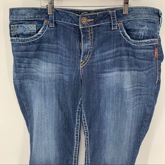 Silver Santorini Capri Thick Stitch Jeans - Picture 8 of 8